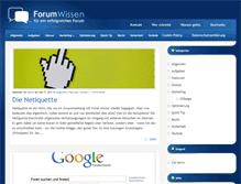 Tablet Screenshot of forumwissen.com